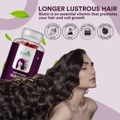 4 - Simply Herbal Hair Vitamin Gummies with Biotin,  30 gummies  Unflavoured 