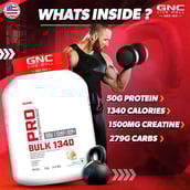 2 - GNC Pro Performance Bulk 1340,  4.4 lb  Vanilla Ice Cream