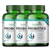 1 - Simply Herbal Probiotics,  60 capsules  Unflavoured (Pack of 3) 