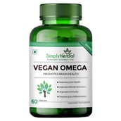 4 - Simply Herbal Ashwagandha 60 Caps with Vegan Omega 60 Caps & Saw Palmetto 30 Caps Combo, 3 Piece(s)/Pack