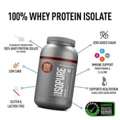 2 - Isopure Low Carb 4.41 lb & Optimum Nutrition Micronised Creatine 250g Combo India,  2 Piece(s)/Pack  Dutch Chocolate + Unflavoured 