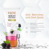 4 - VLCC Bright Glow & Hydra Nourish Serum Face Wash AM & PM Combo, 150 ml with Mulberry & Aloe Vera