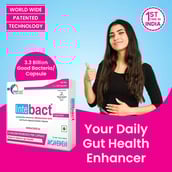 8 - Dr. Morepen Intebact 3.3 BN Probiotics,  10 capsules  Unflavoured 