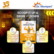 5 - Dr. Morepen Muscle Food Isotonic Powder, 2.2 lb Mango