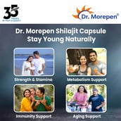 13 - Dr. Morepen Shilajit (Pack of 2),  60 capsules 
