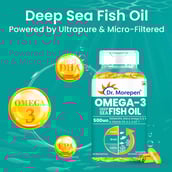 4 - Dr. Morepen Omega-3 Deep Sea Fish Oil 500mg (Pack of 2),  60 softgels 