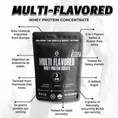 9 - Gentle Beast Multi Flavored Whey Protein,  4.4 lb  Belgian Chocolate, Mango and Cookies & Cream 