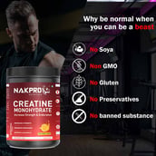 6 - Nakpro Creatine Monohydrate, Tangy Orange (Jar) 0.22 lb