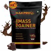 1 - Nakpro Perform Mass Gainer,  2.2 lb  Double Rich Chocolate (Pack of 3) 
