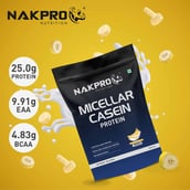 4 - Nakpro Micellar Casein Protein,  2.2 lb  Banana (Pack of 2) 