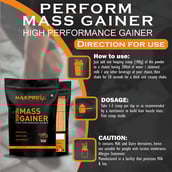 5 - Nakpro Perform Mass Gainer,  2.2 lb  Double Rich Chocolate (Pack of 3) 