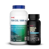 1 - GNC Fish Oil 60 Softgels & GNC Mega Men 30 Tablets Combo,  2 Piece(s)/Pack 