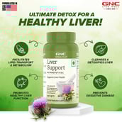 3 - GNC Herbal Plus Liver Support (Pack of 2), 60 veggie capsule(s)