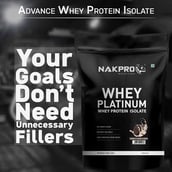 7 - Nakpro Whey Platinum Whey Protein Isolate,  1.1 lb  Cookies & Cream 