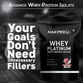 7 - Nakpro Whey Platinum Whey Protein Isolate, 1.1 lb Lychee