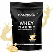 3 - Nakpro Whey Platinum Whey Protein Isolate,  4 Piece(s)/Pack  Banana, Coffee, Cream Chocolate, Cookies & Cream 