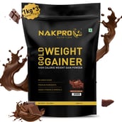 1 - Nakpro Gold Weight Gainer,  2.2 lb  Double Rich Chocolate (Pack of 3) 