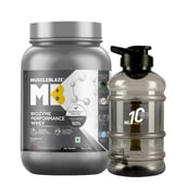 4 - MuscleBlaze Biozyme Performance Whey Protein with 10 Years Gallon Bottle 1.5L OP,  2.2 lb  Rich Chocolate 
