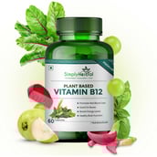 3 - Simply Herbal Plant Based Vitamin B12,  60 capsules  Unflavoured (Pack of 3) 