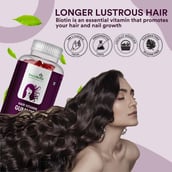 3 - Simply Herbal Hair Vitamin Gummies with Biotin,  30 gummies  Unflavoured (Pack of 3) 