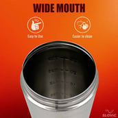 2 - SLOVIC Steel Shaker,  Silver  750 ml 
