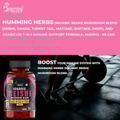 5 - Humming Herbs Organic Reishi Mushroom Blend,  90 capsules 