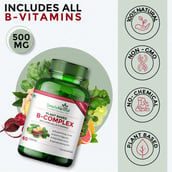 5 - Simply Herbal Plant Based B-Complex, 60 capsules Unflavoured (Pack of 4)