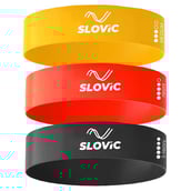 1 - SLOVIC Mini Loop Resistance Bands,  Yellow Red Black  Medium Heavy X-Heavy 
