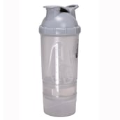 3 - GHC 3-Compartment Shaker Bottle,  Grey  600 ml 