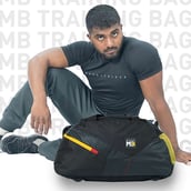 1 - MuscleBlaze Training Bag with Shoe Compartment, Black 45 L