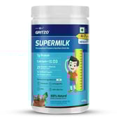 2 - Gritzo SuperMilk Height+ for 4-7 Yrs Personalized Protein & Nutrition Drink Mix OP, 400 g Double Chocolate