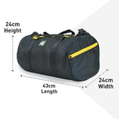 4 - MuscleBlaze Gym Duffle Bag,  Black 30L