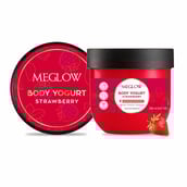 1 - Meglow Body Yogurt,  200 ml  Strawberry for Instant Hydration 