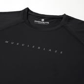 2 - MuscleBlaze Compression Muscle Tee Full Sleeve, Midnight Black X-Large