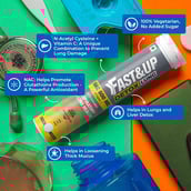 3 - Fast & Up Detox Lung with NAC 600mg & Vitamin C Strawberry,  60 tablet(s) 