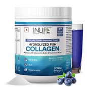 1 - INLIFE Hydrolyzed&nbsp;Fish Collagen Peptides,  200 g  Blueberry 