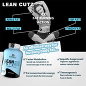4 - Naturyz LEAN CUTZ Thermogenic Fat Burner 60 Tablets & Triple Strength Green Coffee Bean Extract Combo, 450 ml Unflavoured & Orange