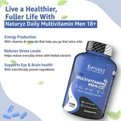 8 - Naturyz Daily Multivitamin Men 18+ 60 Tablets & Tribulus 3000 Pro 20 Tablets Combo,  2 Piece(s)/Pack  Unflavoured & Orange 
