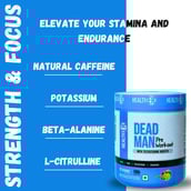 4 - HealthER Dead Man Pre Workout with Testosterone Booster,  0.39 lb  Mango 