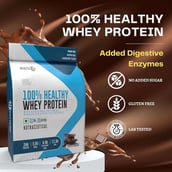 5 - HealthER 100% Healthy Whey Protein,  2.2 lb  Chocolate 