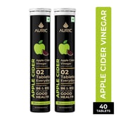 1 - Auric Apple Cider Vinegar with Vitamins,  40 tablet(s)  Green Apple 