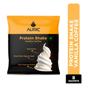 1 - Auric Protein Shake,  8 sachets/pack  Vanilla Coffee 