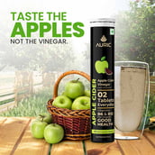 3 - Auric Apple Cider Vinegar with Vitamins,  80 tablet(s)  Green Apple 