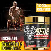 6 - Vitaminnica Battle Zone Pre-Workout,  0.53 lb  Watermelon Lemonade 
