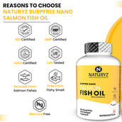10 - Naturyz Burpfree Nano Salmon Fish Oil with Vitamin D3, 60 softgels