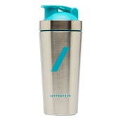 2 - Myprotein Stainless Steel Shaker Bottle,  Silver/Blue  750 ml 