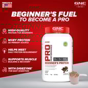 2 - GNC Pro Performance Beginner's Protein,  2.2 lb  Chocolate 