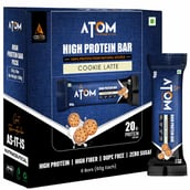 1 - AS-IT-IS Nutrition ATOM High Protein Bar,  6 bar(s)  Cookie Latte 
