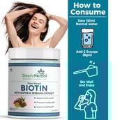 4 - Simply Herbal Plant Based Biotin,  300 g  Unflavoured 