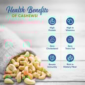 6 - Pintola Roasted & Salted Cashews,  with Pink Himalayan Salt  200 g 